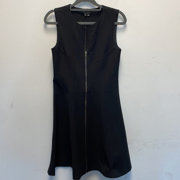 Theory Bonbi front zipper flare dress - Picture 3 of 7